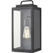 Gallatin 1 Light 15.7 inch Textured Black Outdoor Wall Sconce